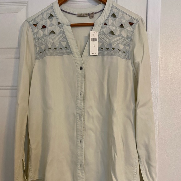 NWT Anthropologie Holding Horses Denim Top - Picture 2 of 4